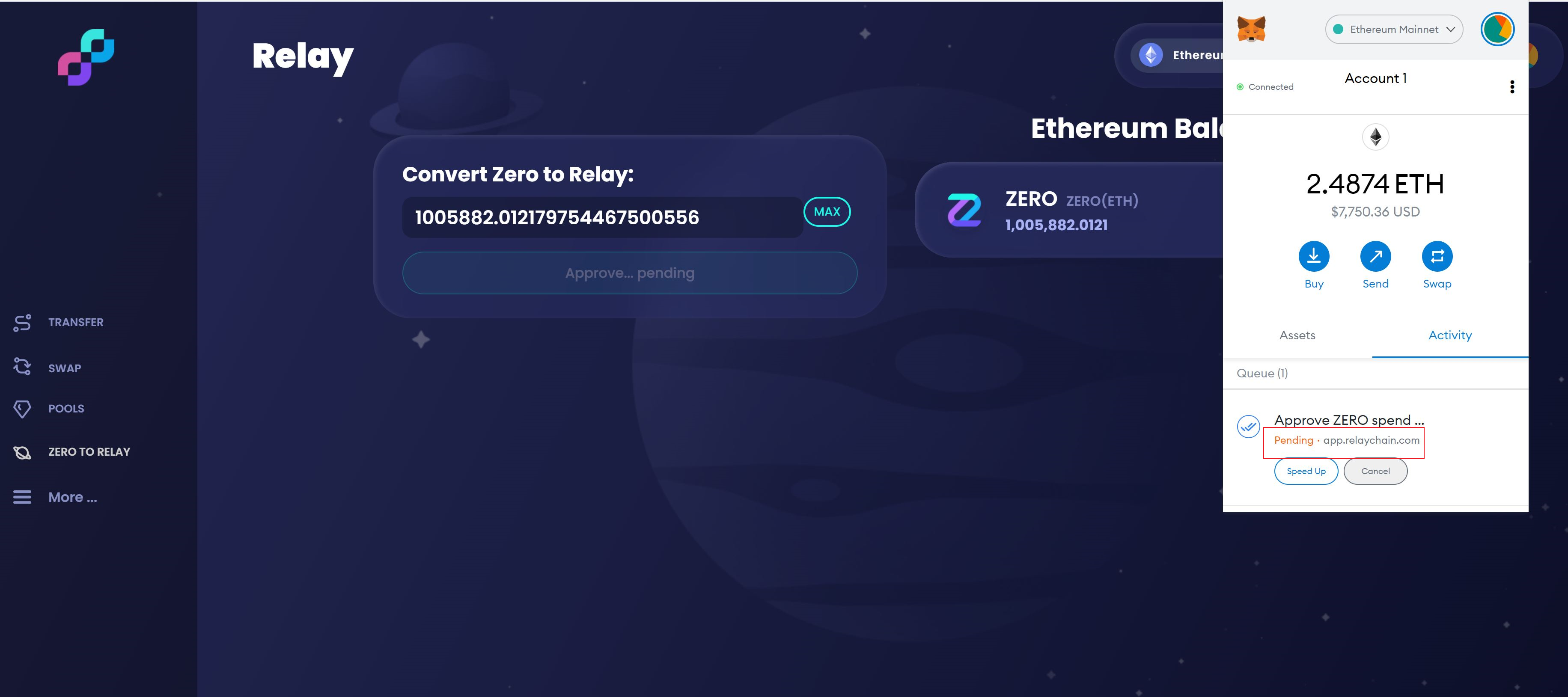 Zero to Relay